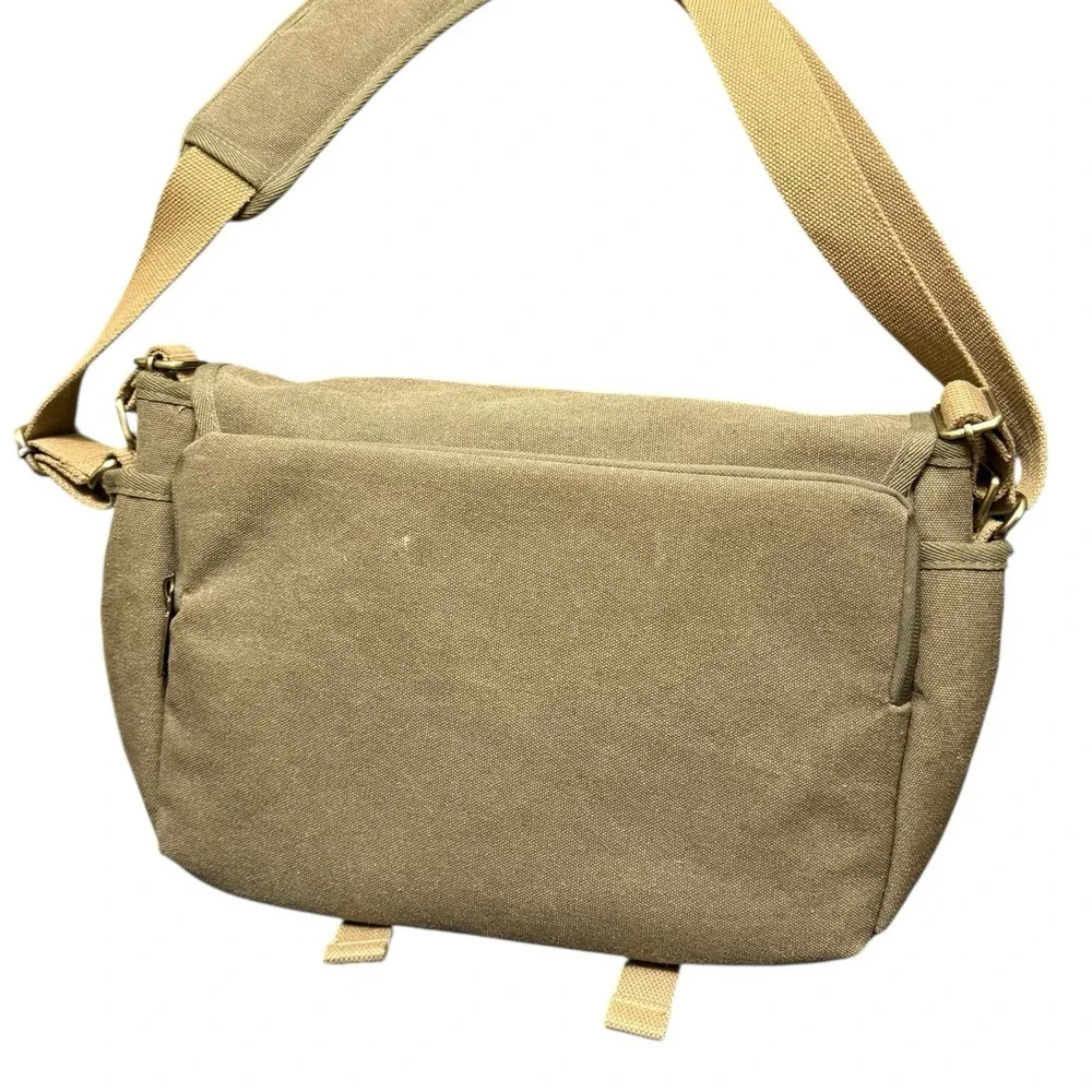 Tarion‎ RS01 Camera Messenger Bag DSLR Shoulder Padded Green Canvas NWT